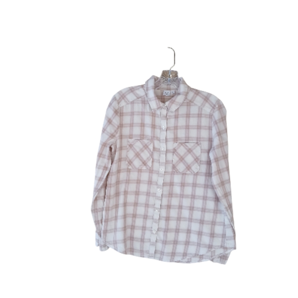 BP Beige Plaid Flannel Shirt Medium